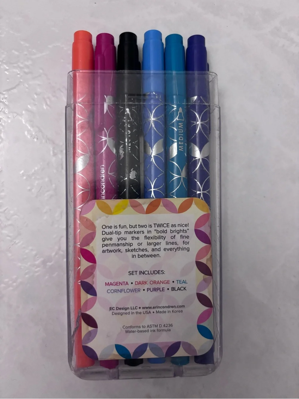 Erin Condren colorful dual tip markers